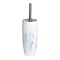 Trafalgar White Marble Effect Polyresin Toilet Brush Holder Large Image