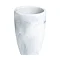 Trafalgar White Marble Effect Polyresin Tumbler Large Image