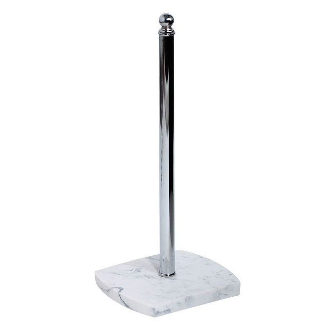 Trafalgar White Marble Effect Spare Toilet Roll Holder Large Image