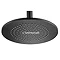 Tre Mercati Black 240mm Aluminium Round Shower Head - 55910 Large Image