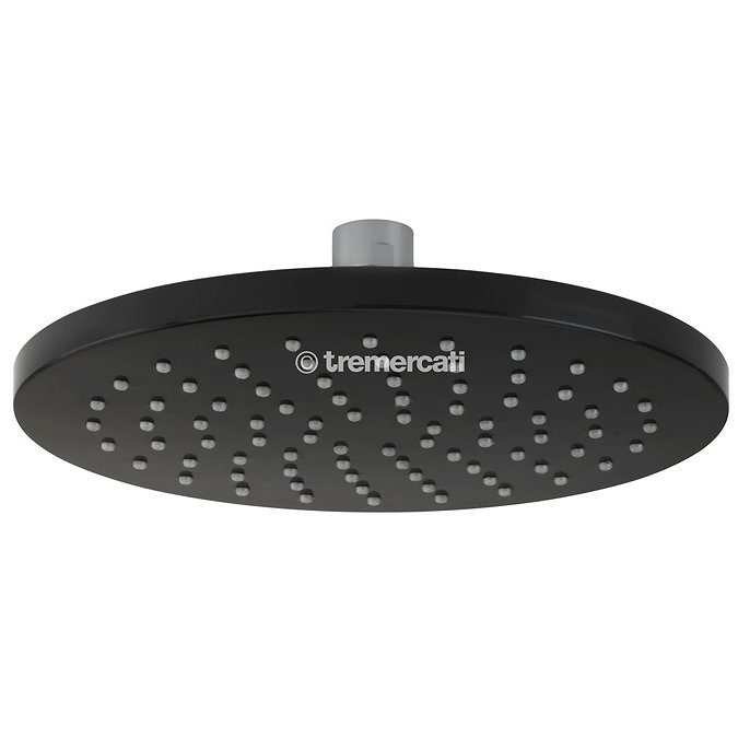 Tre Mercati Black Mixed 200mm ABS Round Shower Head - 50242 Large Image