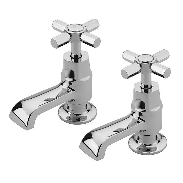 Tre Mercati - Charleston Bath Taps - Chrome - 1402 at Victorian Plumbing UK