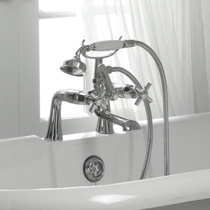 Tre Mercati Charleston Art Deco Bath Shower Mixer Tap Complete with Kit - 1405 Profile Large Image