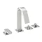 Tre Mercati - Coast 4 Hole Bath Shower Mixer with Clicker Pop Down Handset - 40065B Large Image