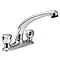 Tre Mercati Dual Flow Deck Sink Mixer with 8" Spout - 414 Large Image