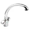 Tre Mercati Dual Flow Mono Sink Mixer - Chrome - 466 Profile Large Image