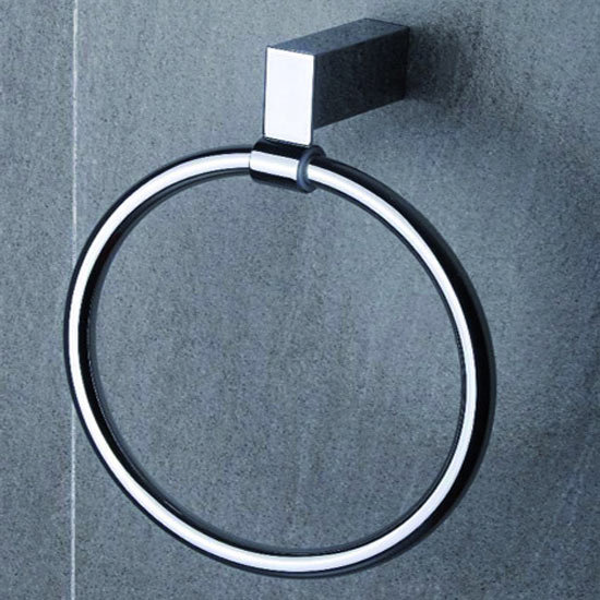 Tre Mercati - Edge Towel Ring - Chrome - 66560 Large Image