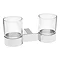 Tre Mercati - Edge Wall Mounted Double Glass Holder - 66525 Profile Large Image