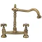 Tre Mercati - French Classic Mono Bridge Sink Mixer - Antique Brass - 187 Large Image