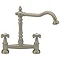 Tre Mercati - French Classic Mono Bridge Sink Mixer - Pewter - 186 Large Image