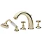 Tre Mercati - Imperial 4 Tap Hole Bath Shower Mixer Complete with Kit - Gold Large Image