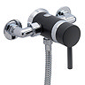 Tre Mercati - Milan Black Exposed or Concealed Manual Shower Valve - 63420  Profile Large Image