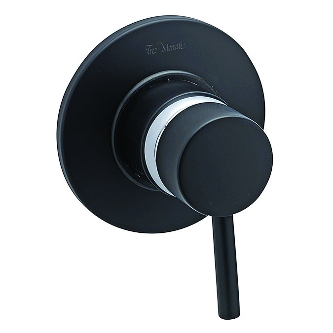 Tre Mercati - Milan Black Exposed or Concealed Manual Shower Valve - 63420 Large Image