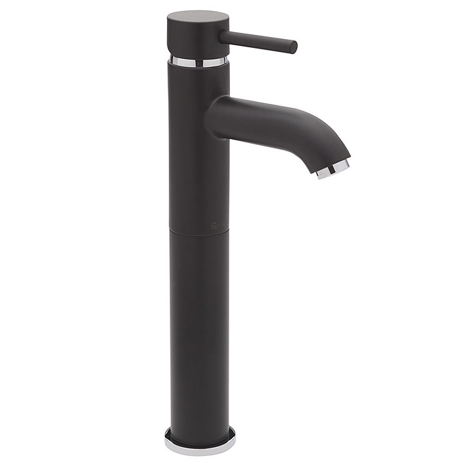 Tre Mercati - Milan Black Extended Mono Basin Mixer - 63375 Large Image