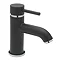 Tre Mercati Milan Black Mono Basin Mixer Tap with Pop-Up Waste - 63370 Large Image