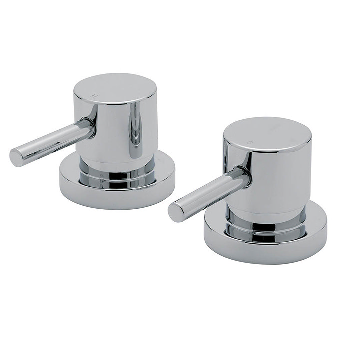 Tre Mercati - Milan Chrome Plated Pair of 3/4" Side Valves - 63000 Large Image