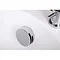 Tre Mercati - Round Automatic Bath Filler with Clicker Waste - Chrome Plated - 708A Large Image