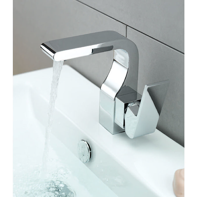 Tre Mercati - Rubik Mono Basin Mixer with Click Clack Waste - 41075 Profile Large Image