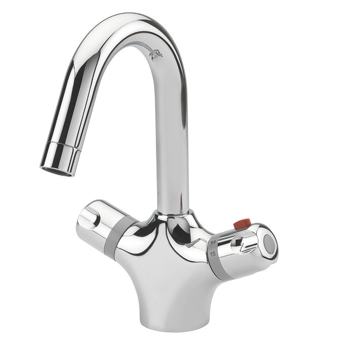 Tre Mercati Thermostatic Mono Basin Mixer Tap - 31060 Large Image