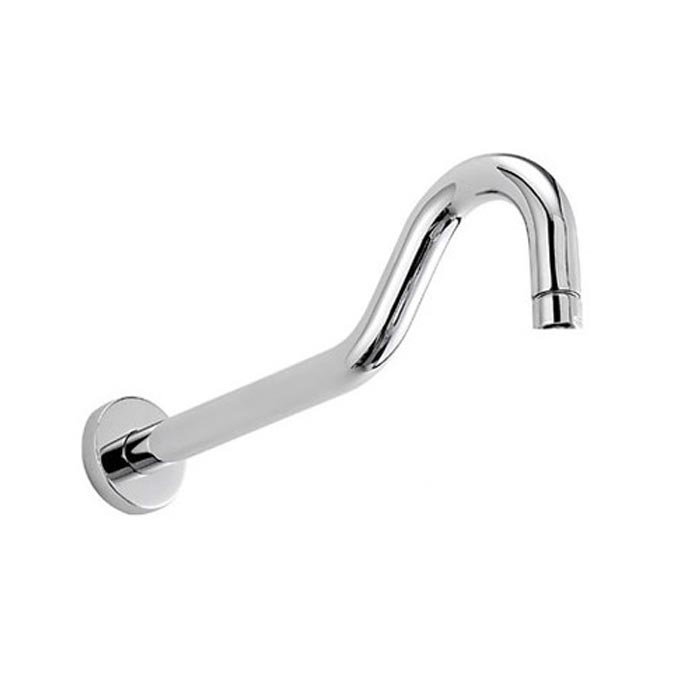 Tre Mercati Traditional Curved 340mm Shower Arm - Chrome Large Image
