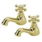 Tre Mercati Victoria Bath Taps - Antique Gold Large Image