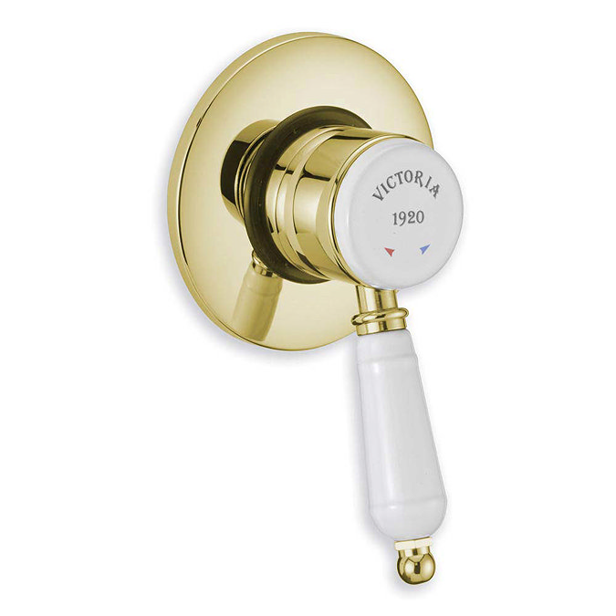 Tre Mercati Victoria Exposed/Concealed Manual Shower Valve - Antique Gold Large Image