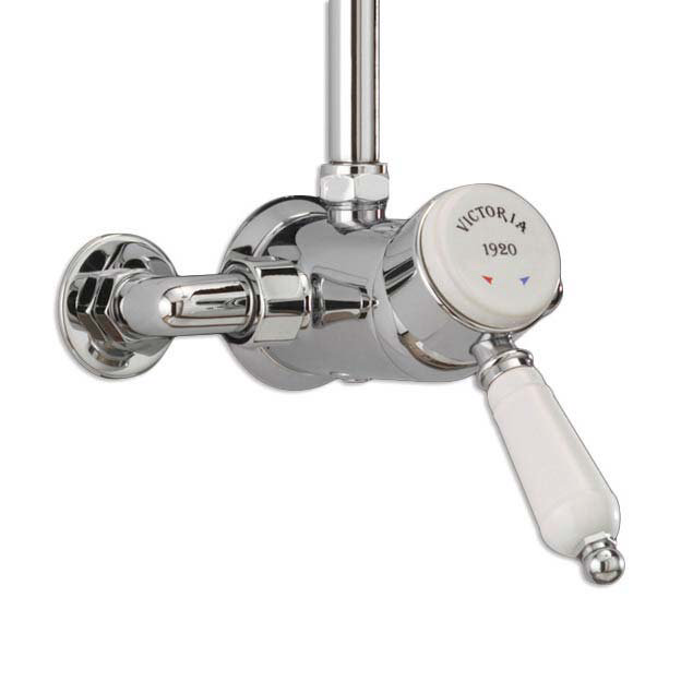 Tre Mercati Victoria Exposed/Concealed Manual Shower Valve - Chrome Profile Large Image