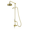 Tre Mercati Victoria Exposed Thermostatic Shower Valve with Riser Kit & Rose - Antique Gold Large Im