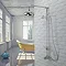 Tre Mercati Victoria Exposed Thermostatic Shower Valve with Riser Kit & Rose - Chrome  Newest Large 