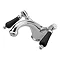 Tre Mercati Victoria Nero Mono Basin Mixer with Pop-up Waste - Chrome Large Image