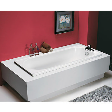 Tribune 1600 x 700 Acrylic Bath Tub with Support Frame Profile Large Image