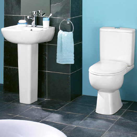 Tribune 4 Piece Ceramic 2TH Bathroom Suite Large Image