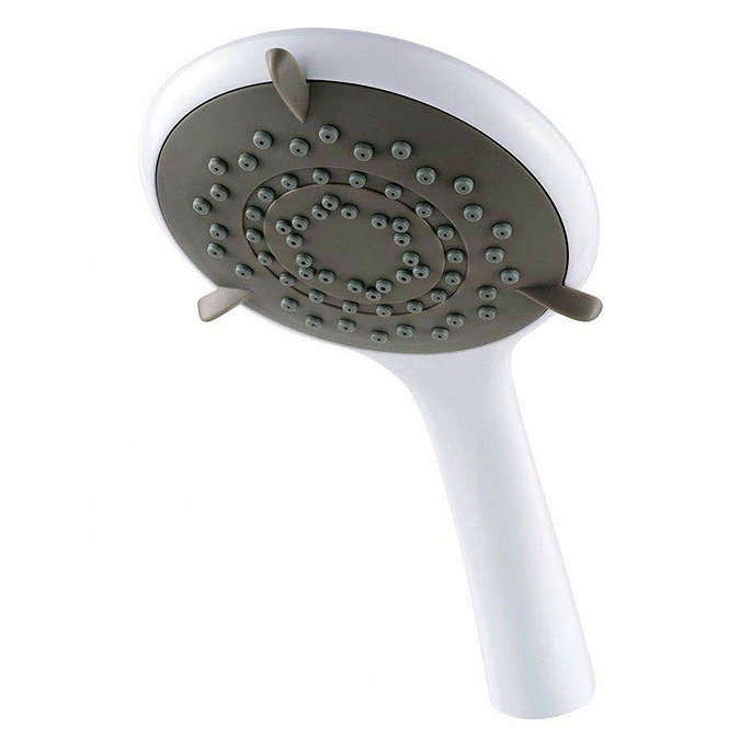 Triton 8000 Series Care Five Spray Pattern Shower Head - White - TSHECAREWHT Large Image