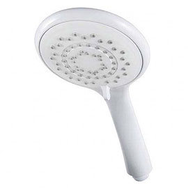 Triton 8000 Series Five Spray Pattern Shower Head - White - TSHE8RCWHT Medium Image
