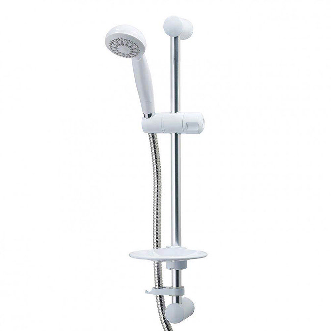 Triton Aaron and Nitro Shower Kit - White/Chrome - TSKFAARNITWC Large Image