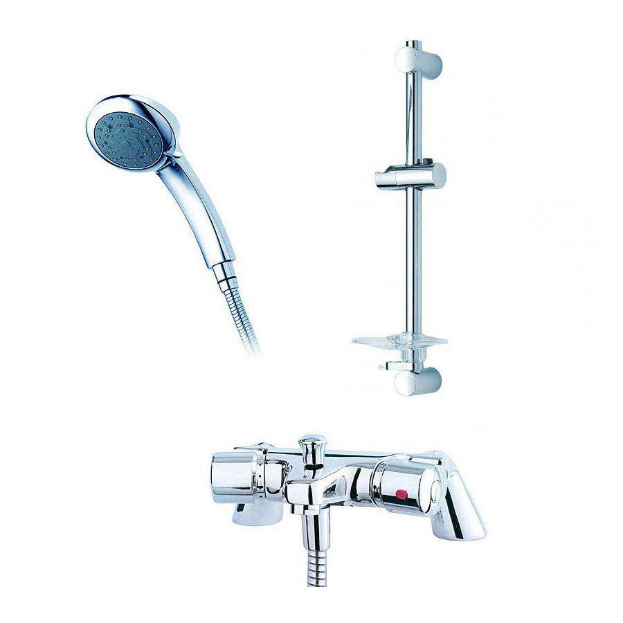 Triton Aire Bath Shower Mixer w/ Riser Rail Victorian Plumbing.co.uk