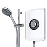 Triton Amore 8.5kW Electric Shower - Gloss White - ASPAMO8GSWHT  In Bathroom Large Image