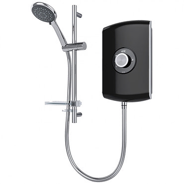 Triton Amore 9.5kW Electric Shower - Gloss Black - ASPAMO9GSBLK  Profile Large Image