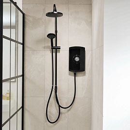 Triton Amore DuElec 9.5kw Electric Shower - Gloss Black