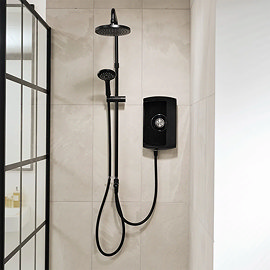 Triton Amore DuElec 9.5kw Electric Shower - Gloss Black