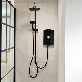 Triton Amore DuElec 9.5kw Electric Shower - Gloss Black