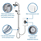 Triton Amore DuElec 9.5kw Electric Shower - Gloss White