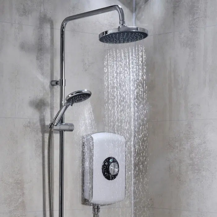 Triton Amore DuElec 9.5kw Electric Shower - Gloss White