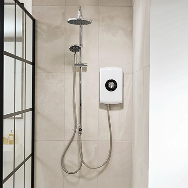 Triton Amore DuElec 9.5kw Electric Shower - Gloss White