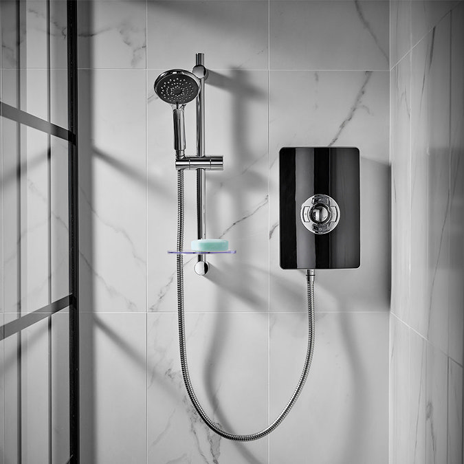 Triton - Aspirante 8.5kw Electric Shower - Black Gloss - ASP08GSBLK  additional Large Image