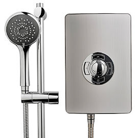 Triton - Aspirante 8.5kw Electric Shower - Brushed Steel - ASP08BRSTL Medium Image