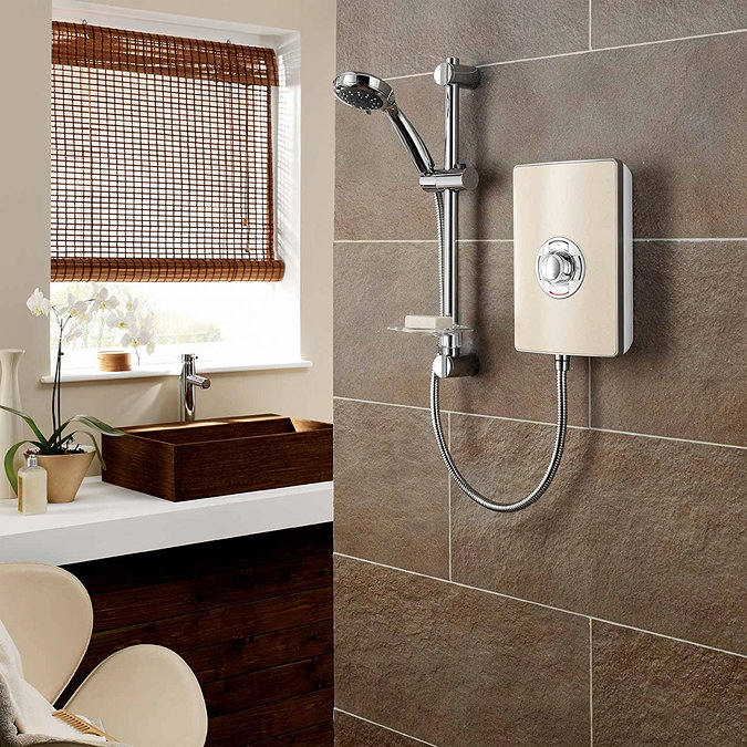 Triton - Aspirante 8.5kw Electric Shower - Riviera Sand - ASP08TLRSD  Profile Large Image