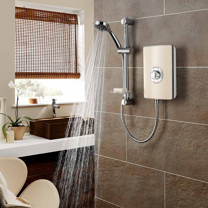 Triton - Aspirante 8.5kw Electric Shower - Riviera Sand - ASP08TLRSD  Feature Large Image