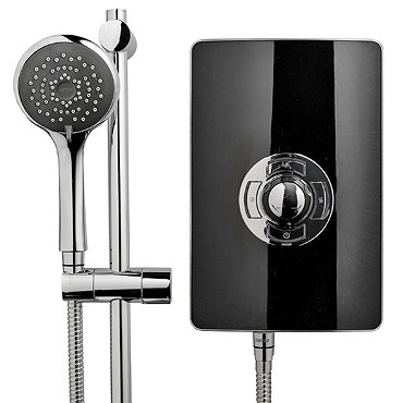 Triton - Aspirante 9.5kw Electric Shower - Black Gloss - ASP09GSBLK  Profile Large Image