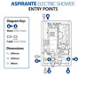 Triton Aspirante 9.5kW Electric Shower - Matte Black - ASP09MTBLK  In Bathroom Large Image